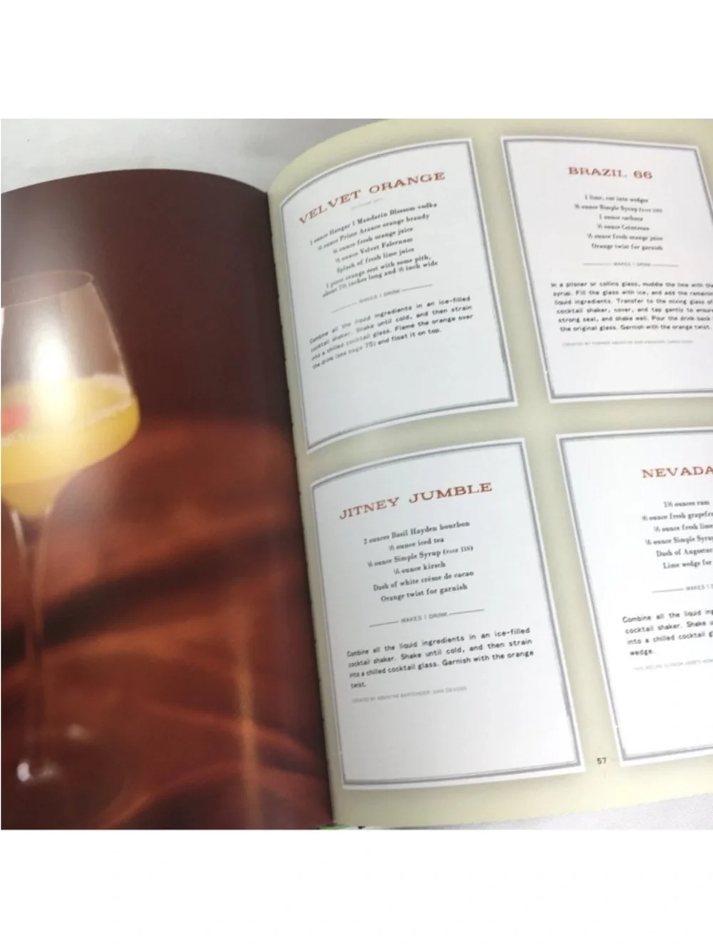 THE ART OF THE BAR - COCKTAILS INSPIRED BY THE CLASSICS Recipe Book